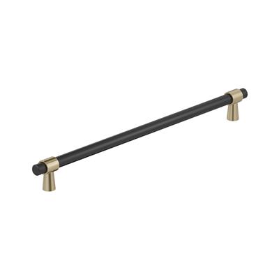 Amerock Mergence 18 Inch cc Appliance Pull Matte Black/Golden Champagne