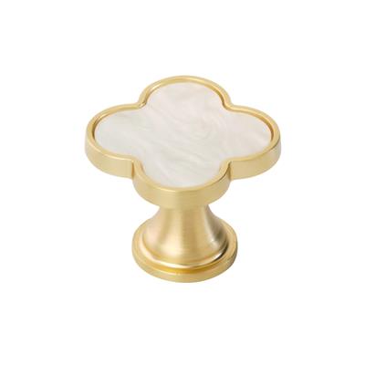 Amerock Accent 1-1/4 Inch Cabinet Knob Gold/Mother Of Pearl