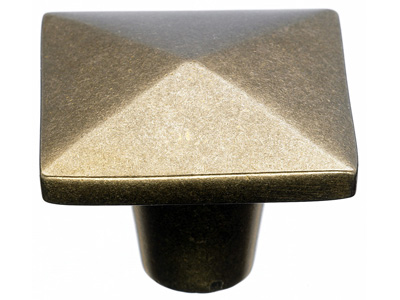 Top Knobs M1521 Aspen Square Knob 1 1/2 Inch Light Bronze