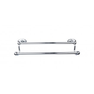 Top Knobs ED11PCC Edwardian 30 inch Double Towel Bar Polished Chrome