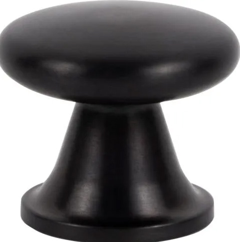 Atlas Homewares Burbank Knob 1 1/8 Inch Matte Black