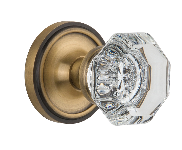 Nostalgic Warehouse Classic Rosette with Waldorf Knob - Mortise Lock