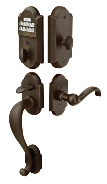 Emtek Sandcast Bronze Keypad Entryset