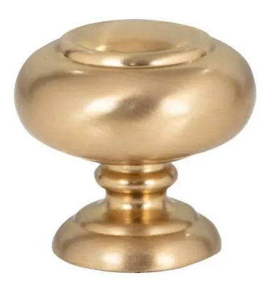 Atlas Homewares Victoria Knob 1 1/4 Inch Warm Brass