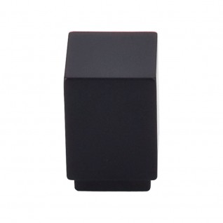 Top Knobs TK33BLK Sanctuary I Linear Square Knob 3/4 Inch Flat Black