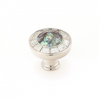 Schaub Fair Isle 1-1/2 Inch Cabinet Knob- Polished Nickel