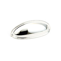 Schaub Traditional Design Cup Pull 3 inch cc Polished Nickel