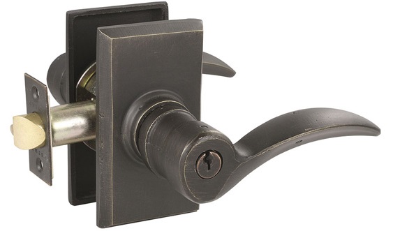 Emtek Sandcast Bronze Durango Keyed Lever with #3 Rosette
