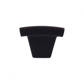 Top Knobs TK1BLK Sanctuary I Arched Knob 1 1/2 Inch Flat Black