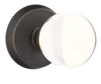 Emtek Sandcast Bristol Door Knob with Style 2 Rosette