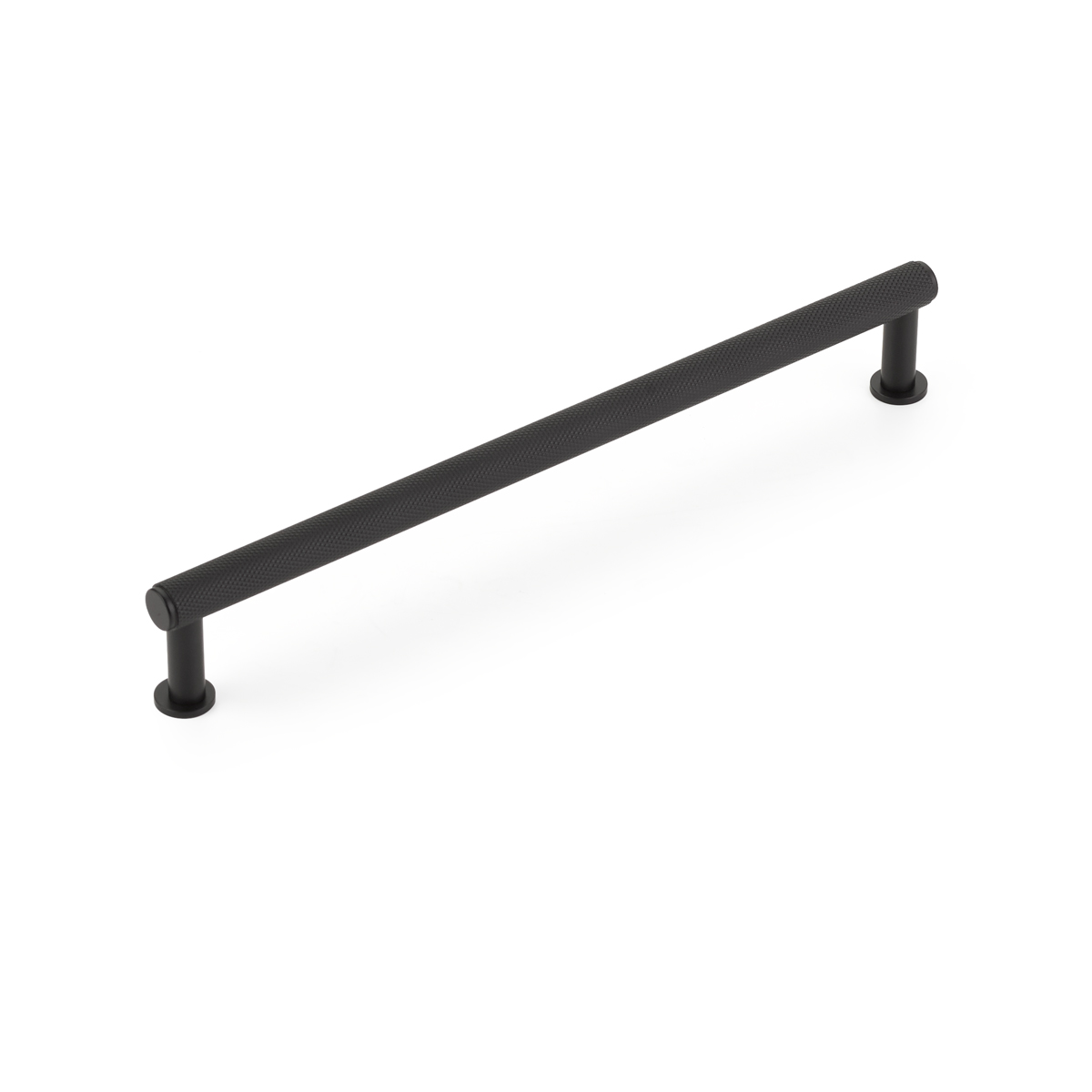 Schaub Pub House, 8 Inch cc, Knurled Matte Black Pull