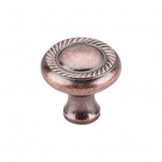 Top Knobs M332 Somerset Swirl Cut 1 1/4 Inch Cabinet Knob Antique Copper