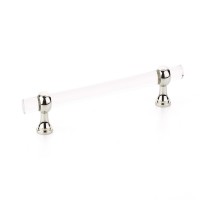 Schaub Lumiere Transitional Adjustable pull 6 inch cc Polished Nickel
