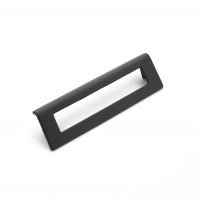 Schaub Finestrino 160mm CC Angled Rectangle Cabinet Pull in Matte Black
