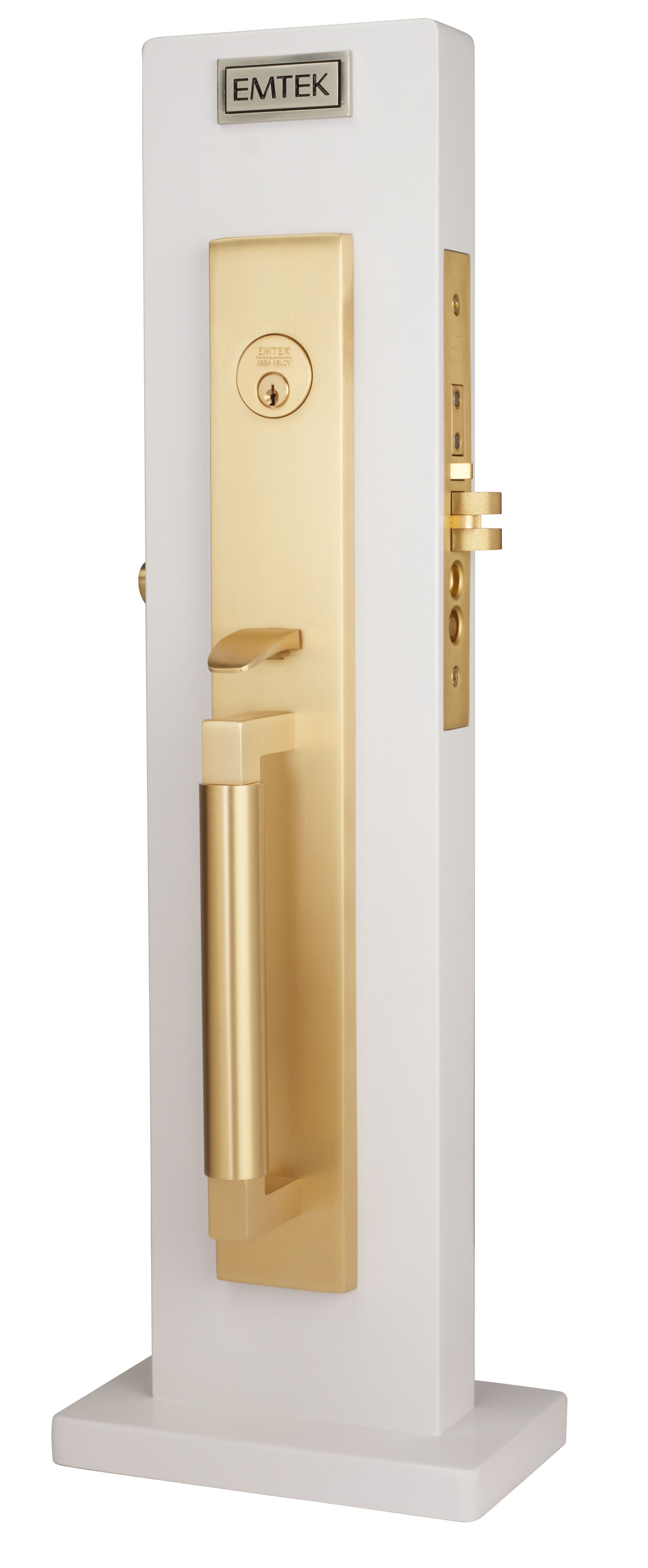Emtek Hercules Smooth Full Length Mortise Handleset