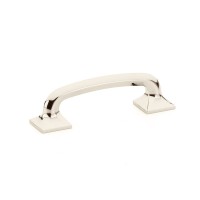 Schaub Northport 3 1/2 inch CC Rounded Cabinet Pull in Polished Nickel