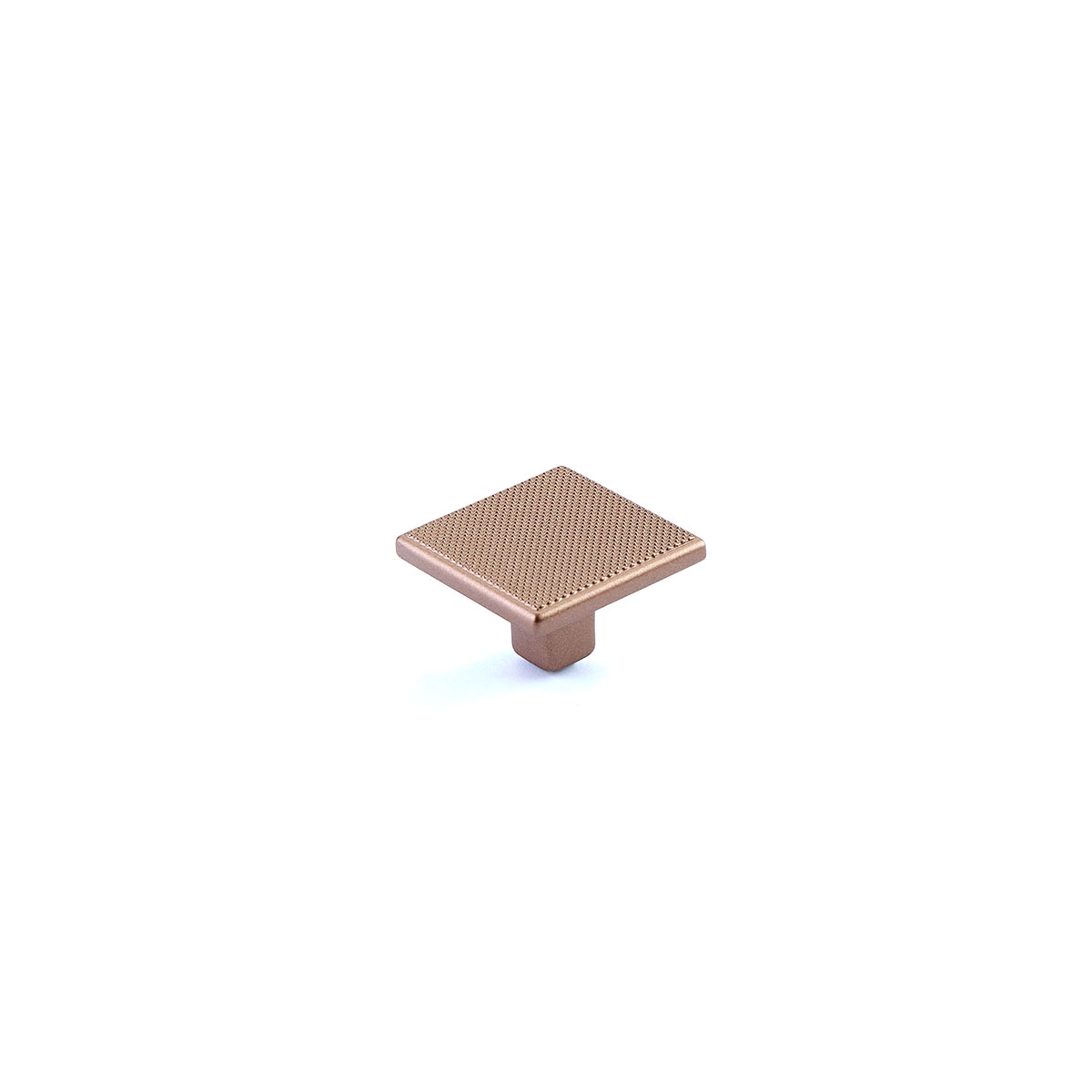 Schaub Quadrato Square Knob, 1-3/8 Inch, Satin Bronze