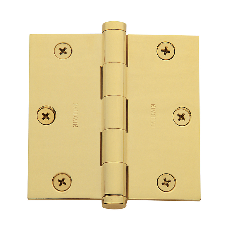 Baldwin Estate Series 3 1/2 Inch Door Hinge with Square Corner