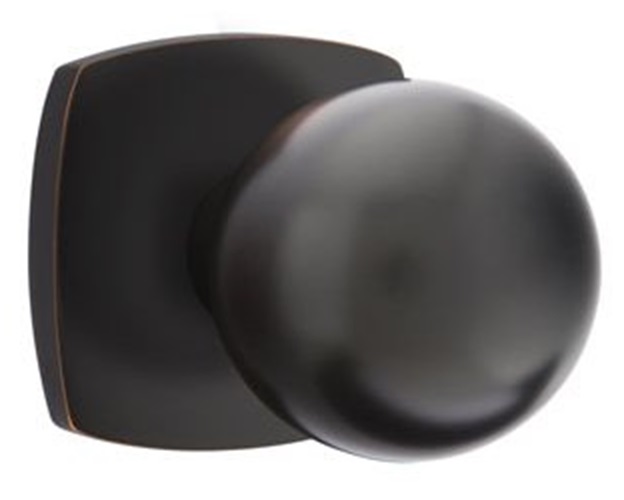 Emtek Orb Modern Door Knob with Urban Modern Rosette