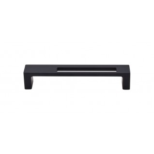 Top Knobs TK266BLK Sanctuary II Modern Metro Slot Pull 5 Inch CC Flat Black