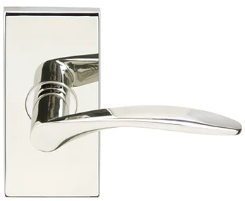 Inox 311 Crest Lever Handle with Rectangle Rosette
