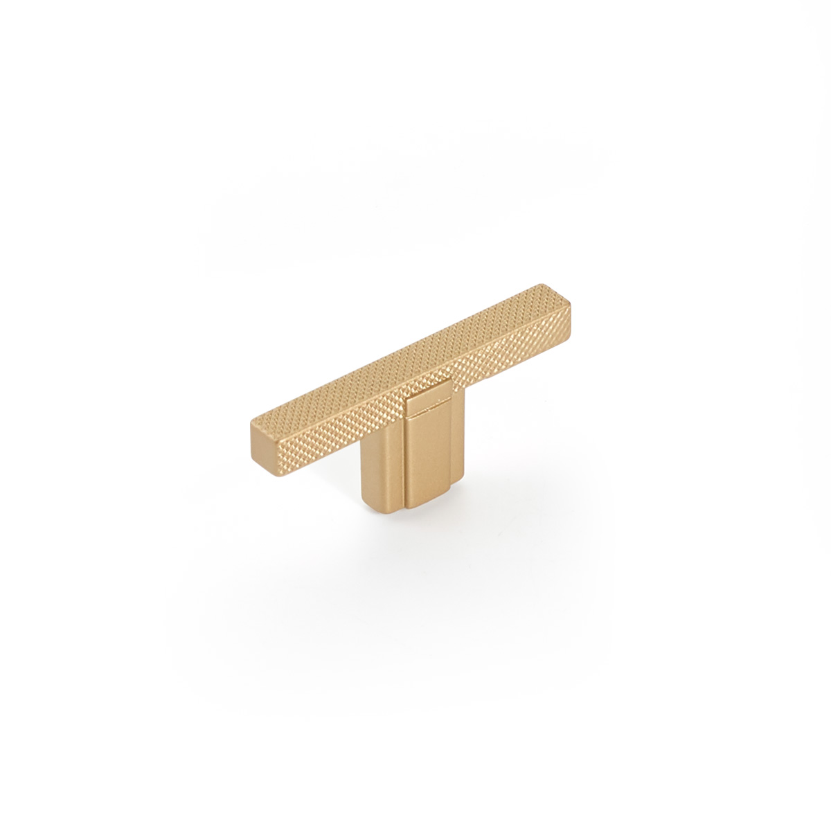 Schaub Quadrato, 2-1/2 Inch, Signature Satin Brass, T-Knob