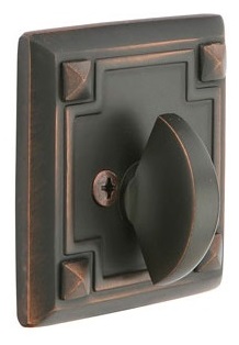 Emtek Arts & Crafts Style Deadbolt - Single Sided
