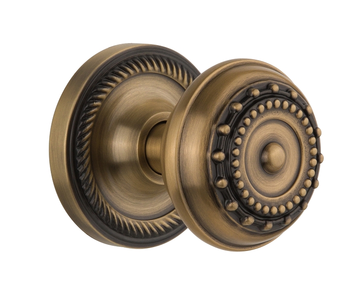 Nostalgic Warehouse Rope Rosette with Meadows Knob - Mortise Lock