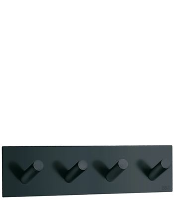 Beslagsboden Design Steel Square Self-Adhesive Quadruple Hook - Flat Black