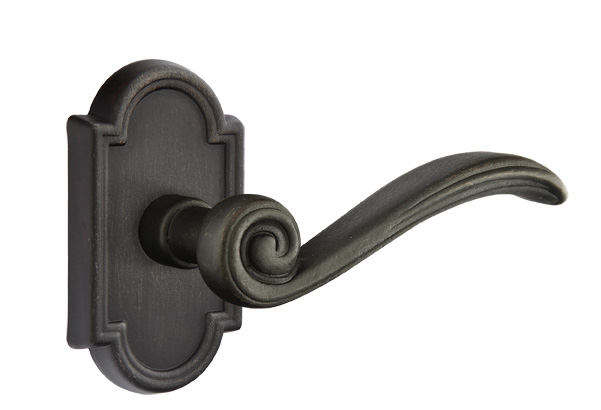 Emtek Lost Wax Medici Lever Handle with Style 11 Rosette