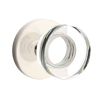 Emtek Disc Crystal Knob with Disk Rosette