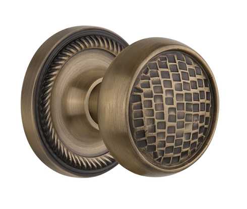 Nostalgic Warehouse Rope Rosette with Craftsman Knob