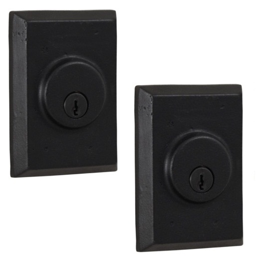 Weslock Square Molten Bronze Double Cylinder Premier Deadbolt