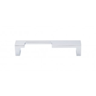 Top Knobs TK256PC Sanctuary II Modern Metro Notch Pull A 5 Inch CC Polished Chrome