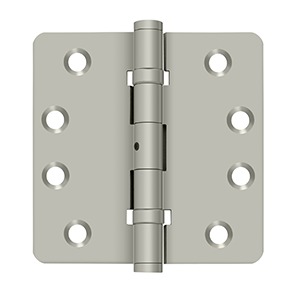 Deltana Hinge 4 Inch x 4 Inch x 1/4 Inch Ball Bearing, NRP, Brushed Nickel
