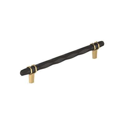 Amerock London 8 Inch cc Cabinet Pull Black Bronze/Champagne Bronze