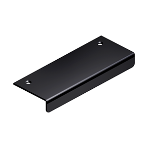 Deltana 4 Inch x 1 1/2 Inch Drawer, Cabinet, Mirror Pull, Paint Black