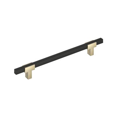 Amerock Urbanite 12 Inch cc Appliance Pull Golden Champagne/Matte Black