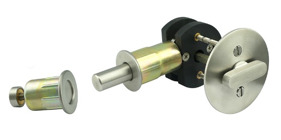 Inox EC12 Round Privacy Barn Door Lock