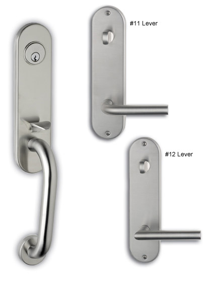 Omnia Stainless Steel Handleset - Metro