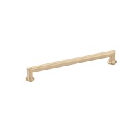 Schaub Empire 8 inch CC Cabinet Pull in Signature Satin Brass