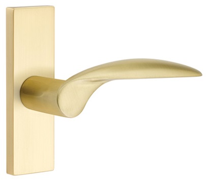 Emtek Mercury Lever with 1.5" x 5" Stretto Rosette