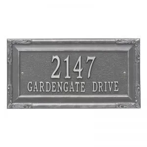 Whitehall Personalized Gardengate Plaque - Grande - Wall - 2 line