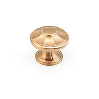 Schaub Country 1 3/8 inch Diameter Round Knob in Brushed Bronze