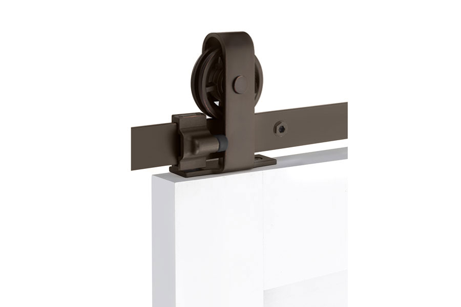 Emtek Classic Top Mount Barn Door Kit - Oil Rubbed Bronze