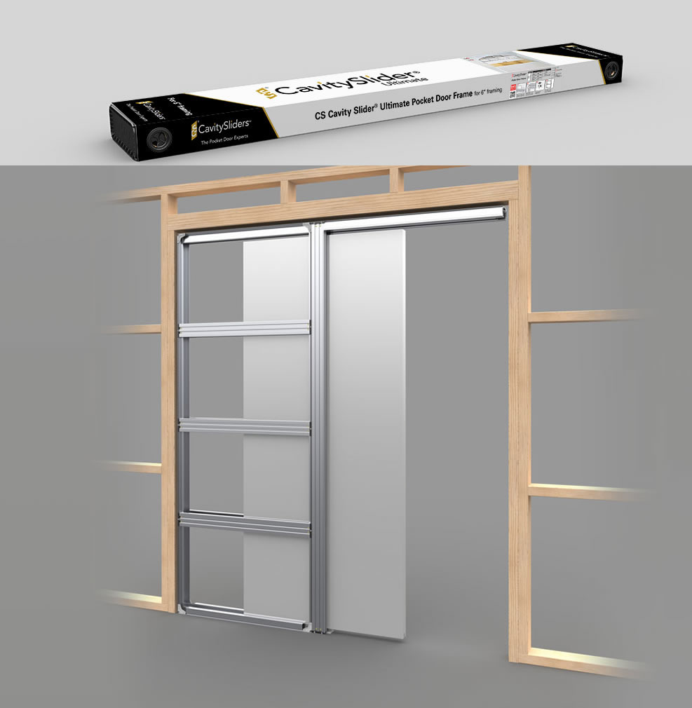 Cavity Slider ULTIMATE Pocket Frame Kit (2" x 6" framing)