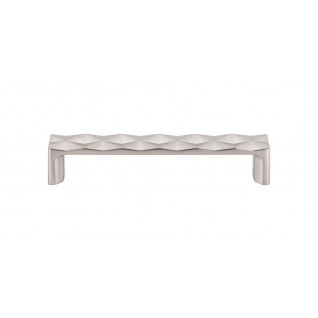 Top Knobs TK562BSN Quilted Pull 5 1/16 Inch CC Brushed Satin Nickel