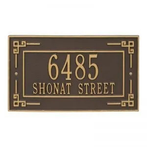 Whitehall Personalized Key Corner Plaque - Standard - Wall - 2 line