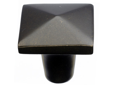 Top Knobs M1517 Aspen Square Knob 1 1/4 Inch Medium Bronze