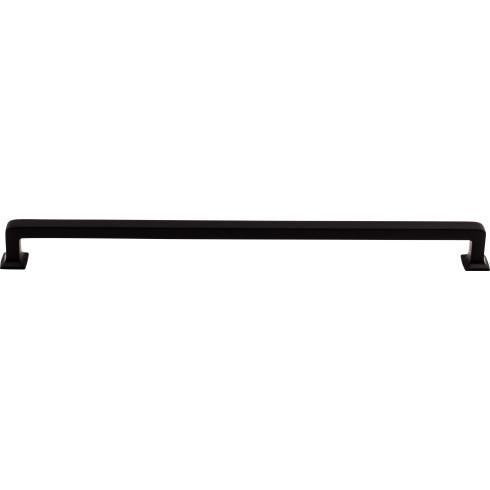 Top Knobs TK708BLK Ascendra Pull 12 Inch CC Flat Black